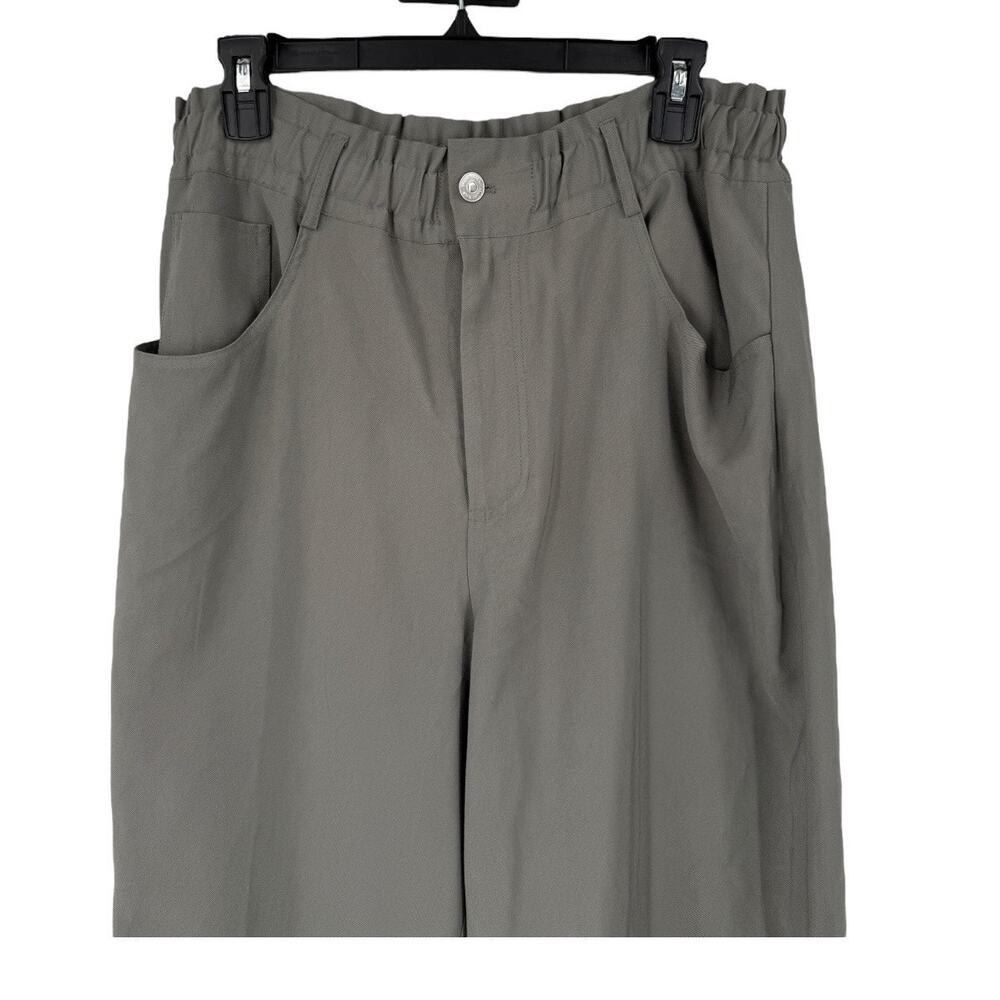 Steve Madden pants Paperbag waist wide leg utility size Large L - Picture 4 of 9